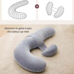 Momcozy F Shaped Pregnancy Pillow Air Layer Grey Pp007
