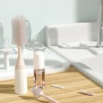 Momcozy Push Press Foaming + Cleaning Bottle Brush Set