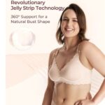 Momcozy Jelly Strip Support Nursing Bra 2xl Oyster Pink
