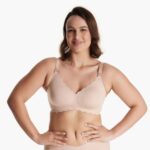 Momcozy Jelly Strip Support Nursing Bra 2xl Oyster Pink